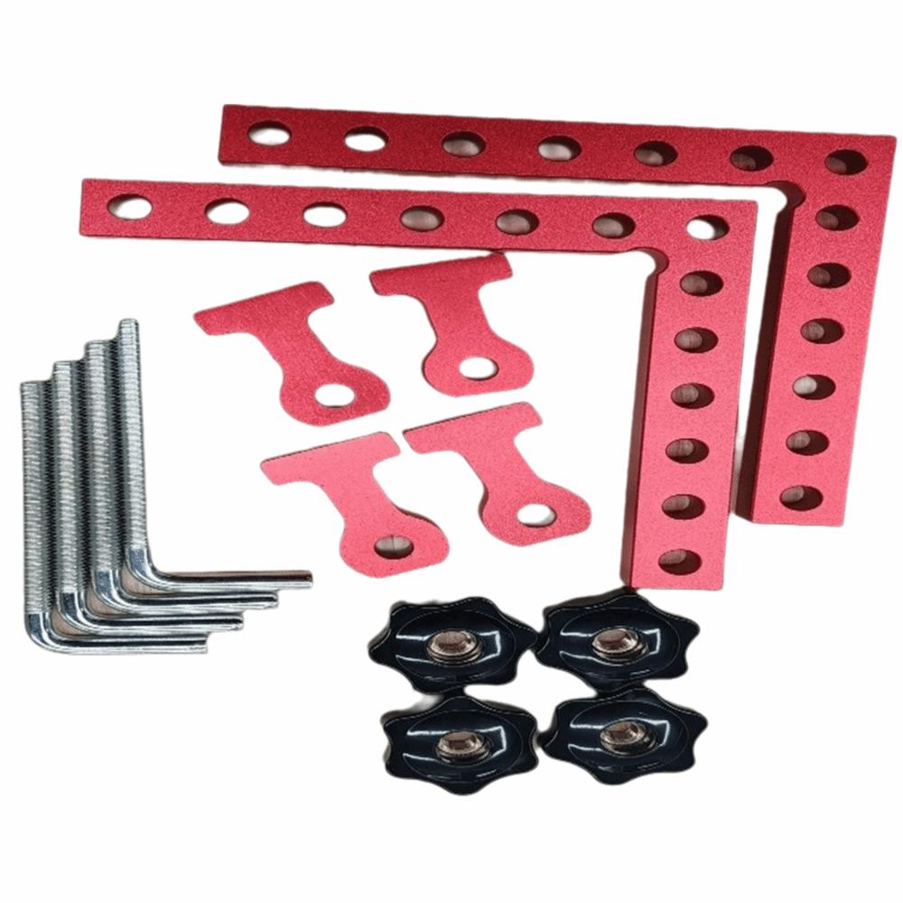 90 Degree Right Angle Clamps Aluminum Alloy 5.5 Inches Positioning Squares L Type Design 140mm X 140mm L Shaped Carpenter Clamp