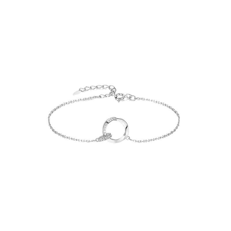Mobius Double Ring Women's Bracelet - Versatile, Elegant, Perfect Gift for Couples & Best Friends, Valentine's Day Jewelry