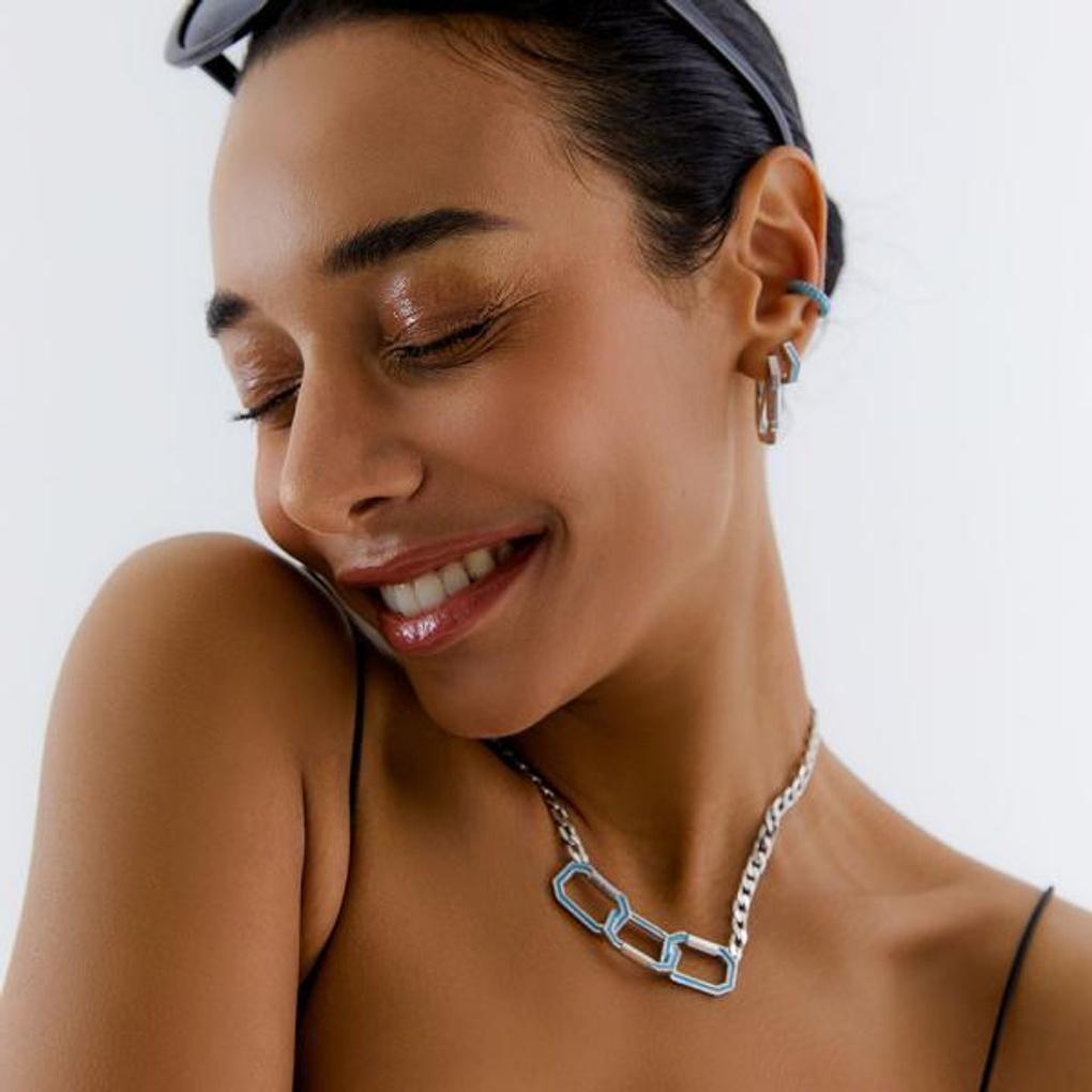 [POPTS] Mint Wide Octagon Necklace OTN222523EWM