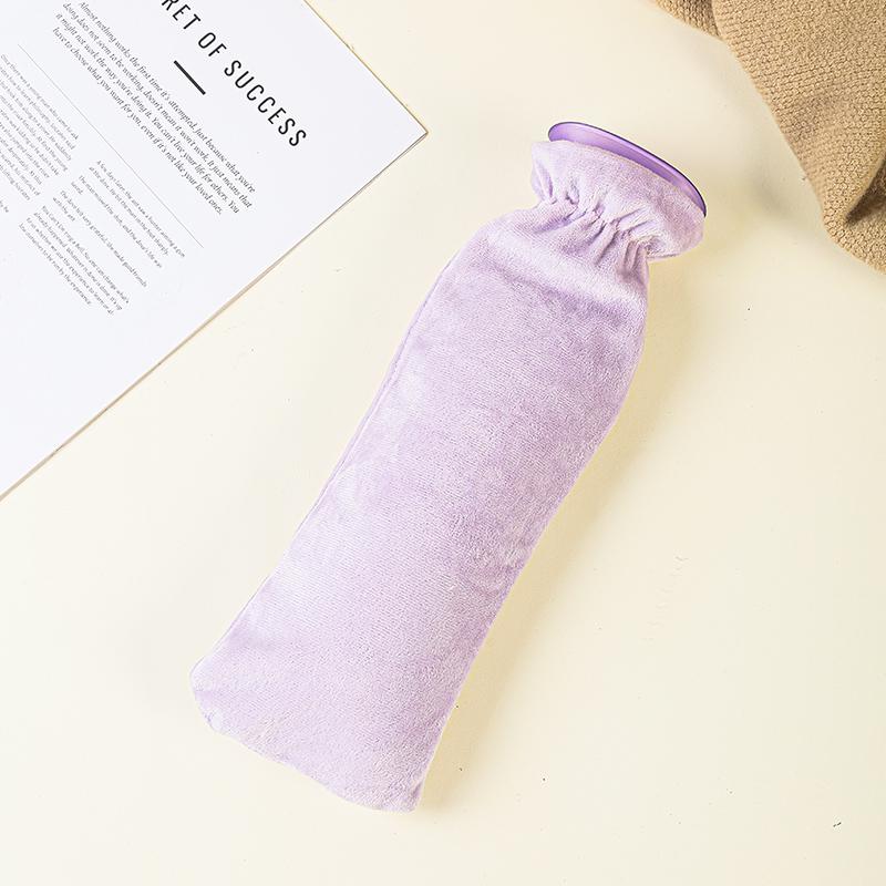 Große Heißwasserflasche für Bauch, Nacken und Rücken – Langes Streifendesign für die Wärmetherapie