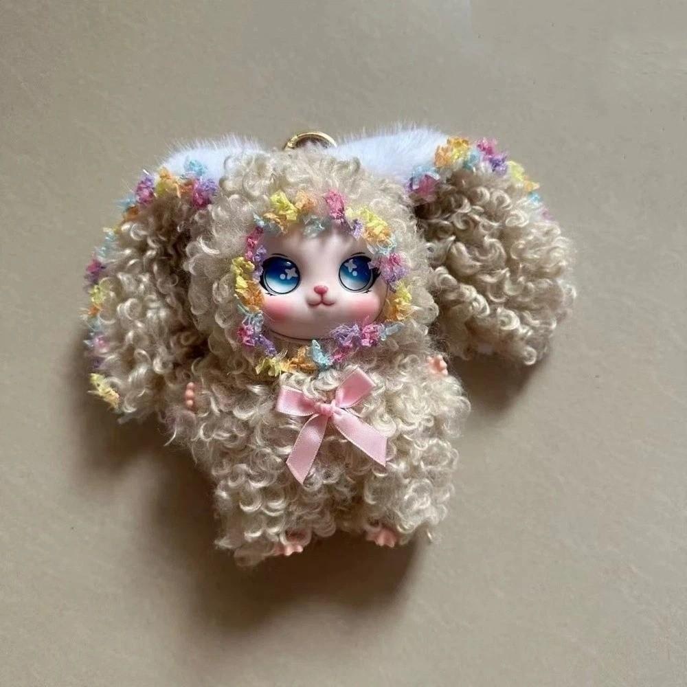 Ornaments Rabbit Doll Figures Bag Hanging Bunny Plush Doll Pendant  Backpack Decor