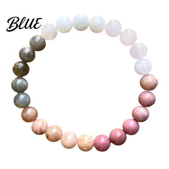 Wear-resistant Bracelet Women Elastic Rope Faux Tiger Eye Stone Non-fading
