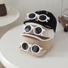 Children's Stylish Sun Protection Baseball Cap with Soft Brim and Sunglasses for Boys and Girls