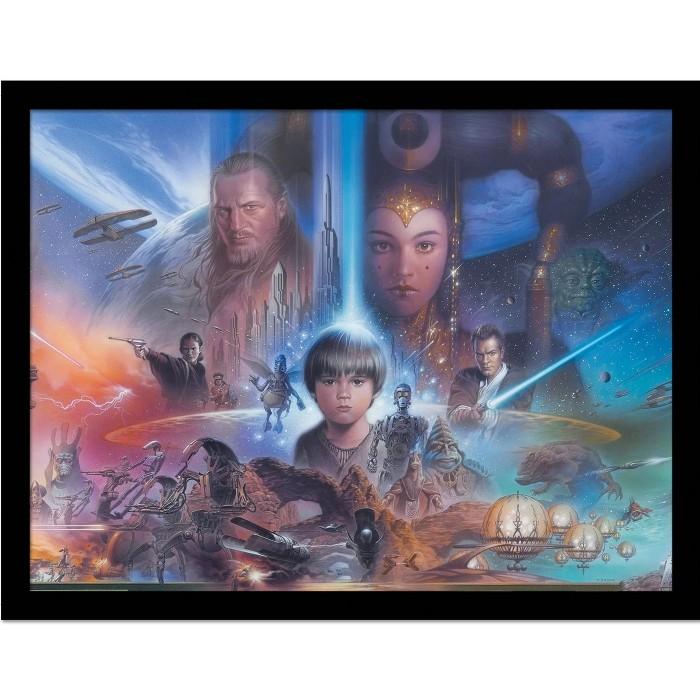 STAR WARS Episode I Art Framed Poster