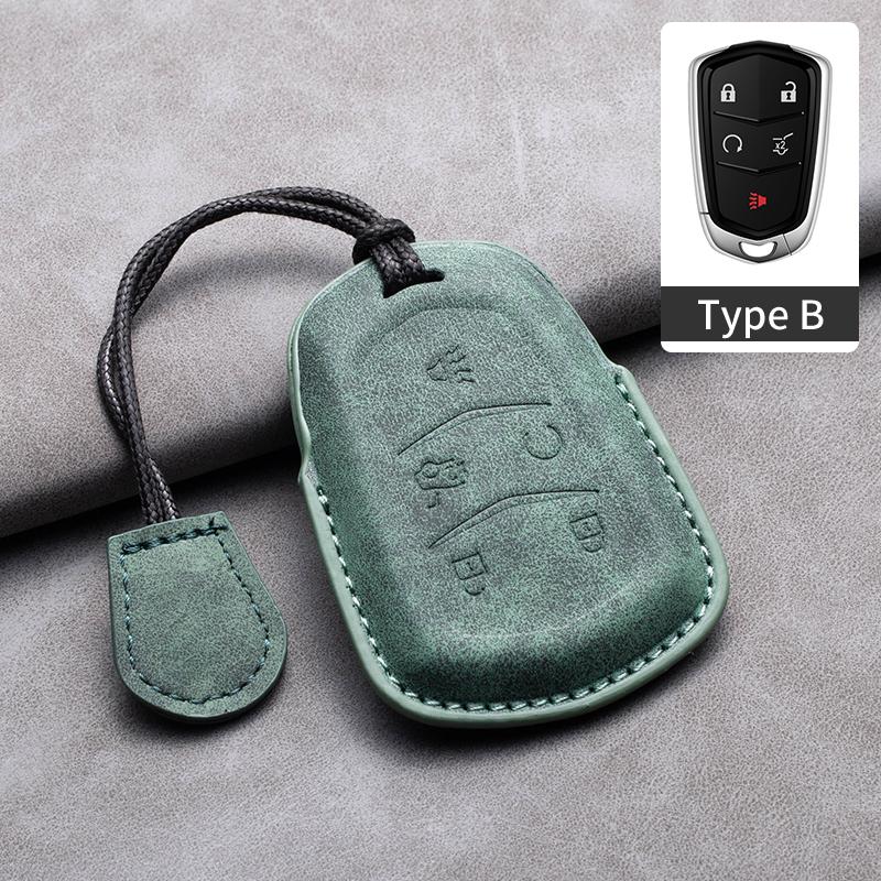 New Sheepskin Car Remote Key Cover Case Shell For Cadillac ATS-L XTS XT5 CTS CT6 ATS 28T SRX Escalade 2015 Styling Accessories