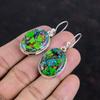 Fiesta Kingman Turquoise Earring Gemstone Jewelry Multi Copper Turquoise Earrings 925 Sterling Silver Earrings Handmade Earring Boho Jewelry