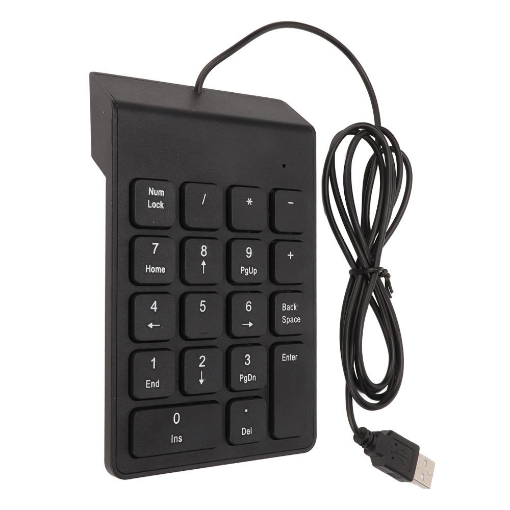1PCS/2PCS 18 Keys USB Numeric Keypad Easy Installation Mechanical Number Pad Office