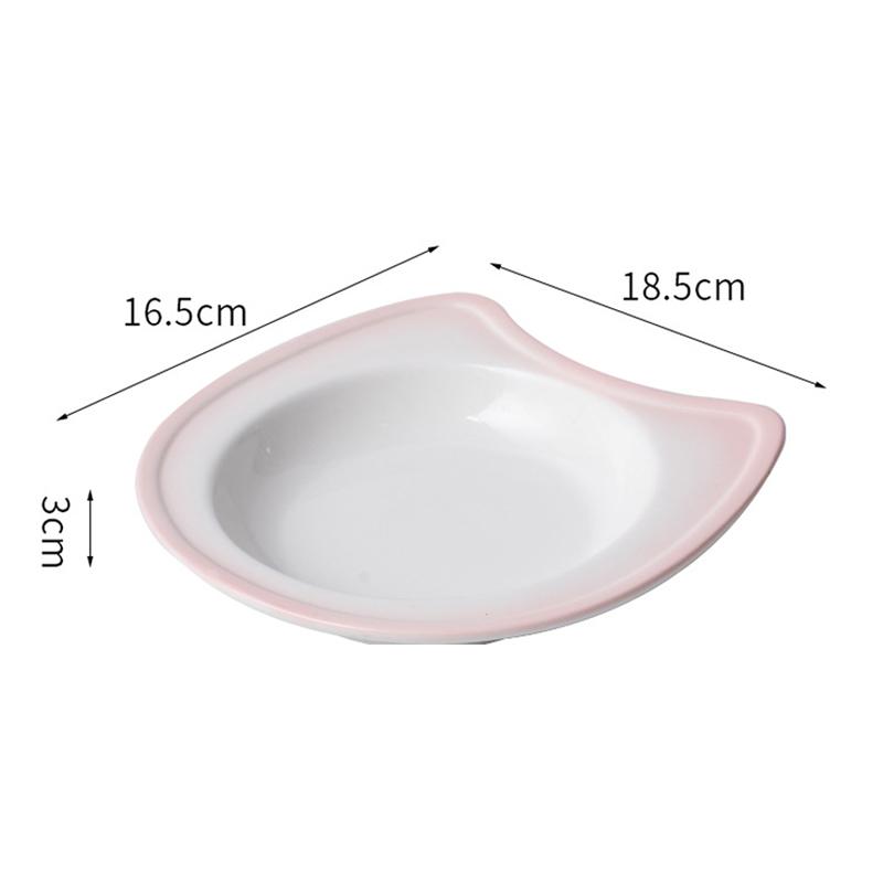 1pc Ceramic Cat Bowl Canned Snacks Pet Bowl Anti spill Drinking Bowl for Cats Dog Basin Cat Food Plate Pet Supplies