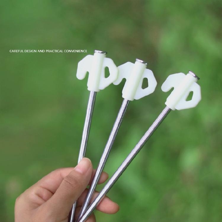 Outdoor Campings Stake with Luminously Head Alloy Tent Stake Campings Anchors Peg for Canopies, Campings, Hikings, Beach