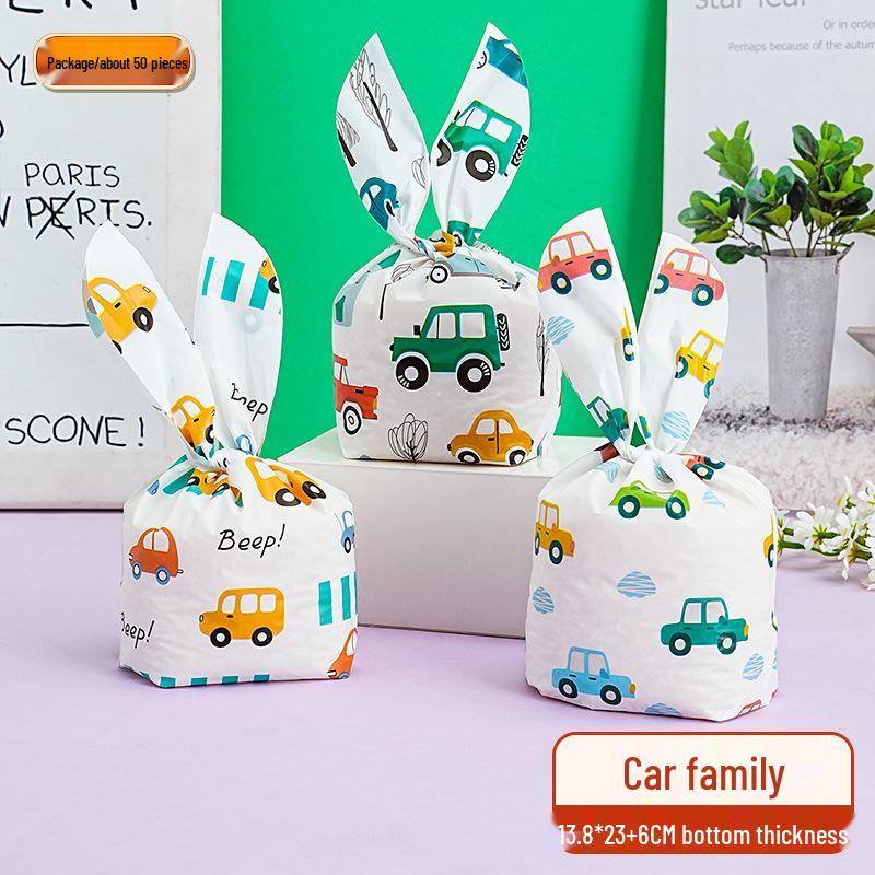 Children's Day Gift Bag: Snowflake Crisps, Snacks, Biscuits, Candy Rabbit Ear Packaging
