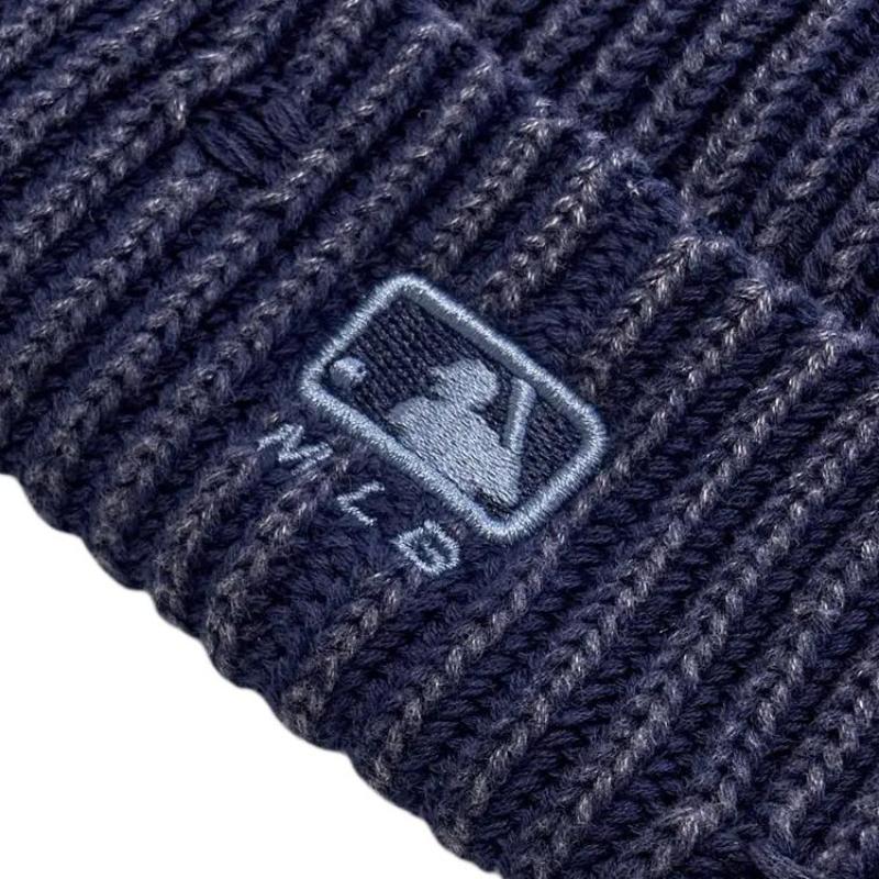 MLB 100% Cotton Beanies Unisex Marine Blue Fashion 3ABNB0656-09NYS