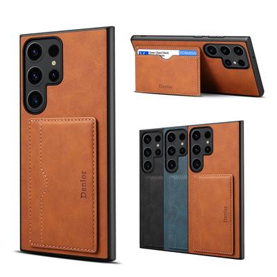 EUCAGR pour Samsung Galaxy S26 Ultra S26 S26Plus Étui Portefeuille Rétro de Luxe Porte-Cartes Housse Arrière à Support en Cuir PU