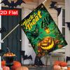 2D Flat - 2D Flat Trick Or Treat for Halloween_ Pumpkin Garden Flag_ (8-28X40 Inches) Outdoor Garden Flag Double-Sided Home Decoration Courtyard Decor