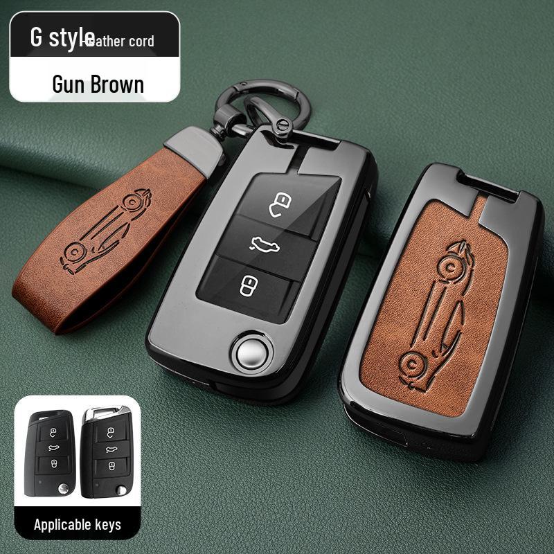 Metal Key Shell for Volkswagen Models: New Sagitar, Lavida Plus, Tayron, Tuon, Tiguan L, Bora, Magotan
