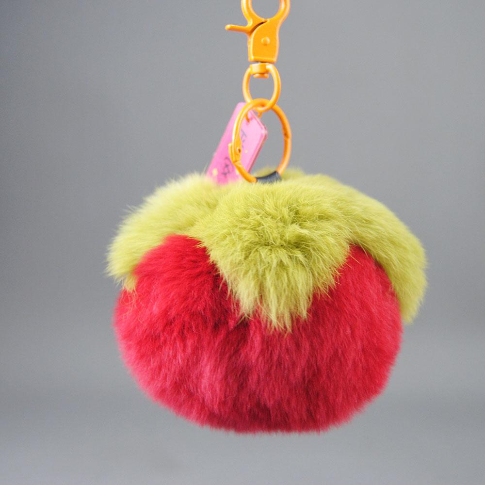 

Женский Мужской Плюшевый Натуральный Мех Кролика Рекс Милый Удача Брелок для Ключей Машины Подвеска Подарок Маленький Хурма Брелок Упаковка Аксессуары Сумка about 9cm