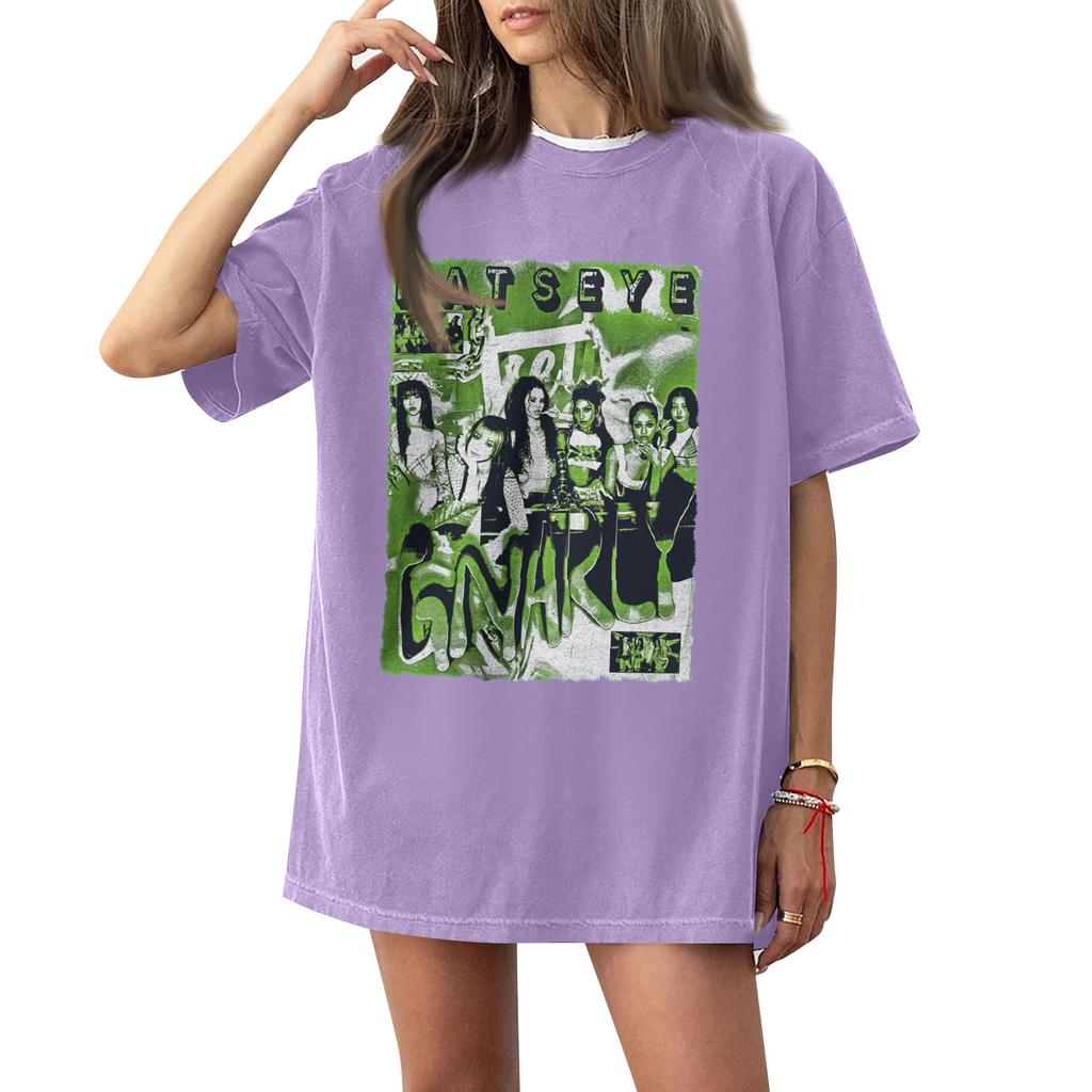 Women's Round Neck Printed Short-sleeved T-shirt Top