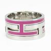 Used HERMES Ring Move Ash EU#51 51 Silver925 7.2g Silver Pink Accessories