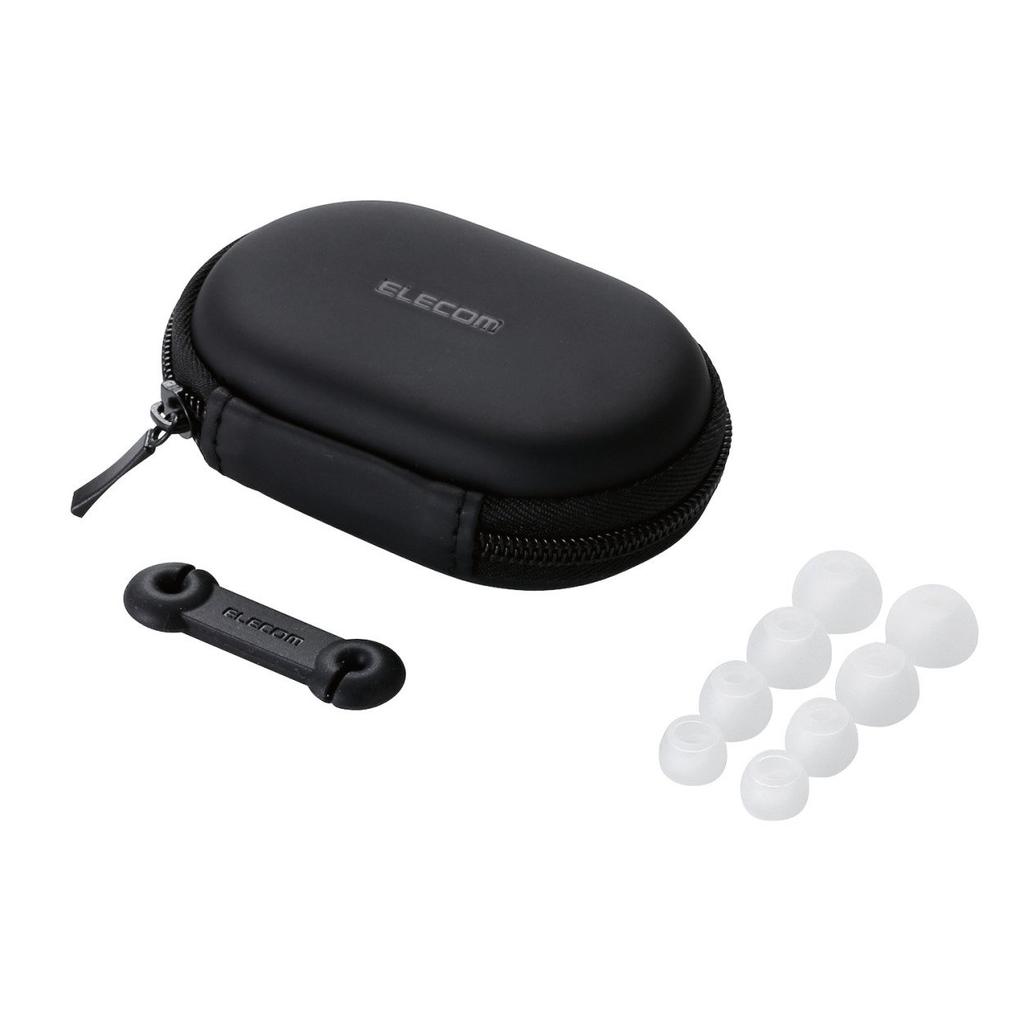 ELECOM High-Resolution Stereo Earphones, In-Ear, 12mm Driver, Deep Bass, GrandBass, White, EHP-GB1000AWH
