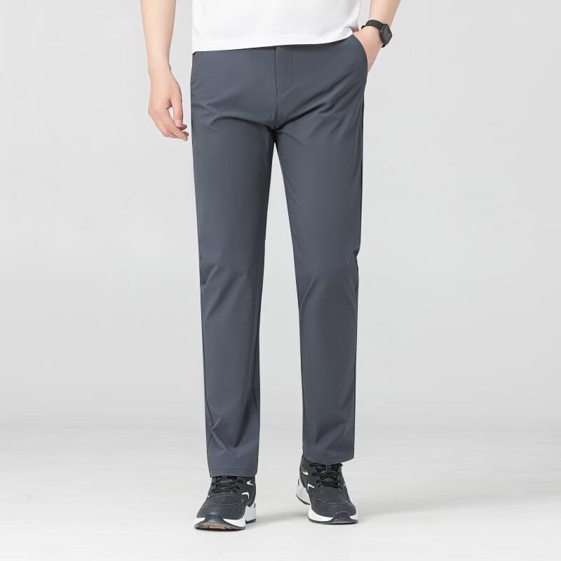 Fengmao Men s Casual Straight-Leg Stretch Trousers 33