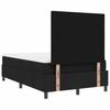 Box Spring Bed with Headboard Black 120 X 190 Cm Fabric