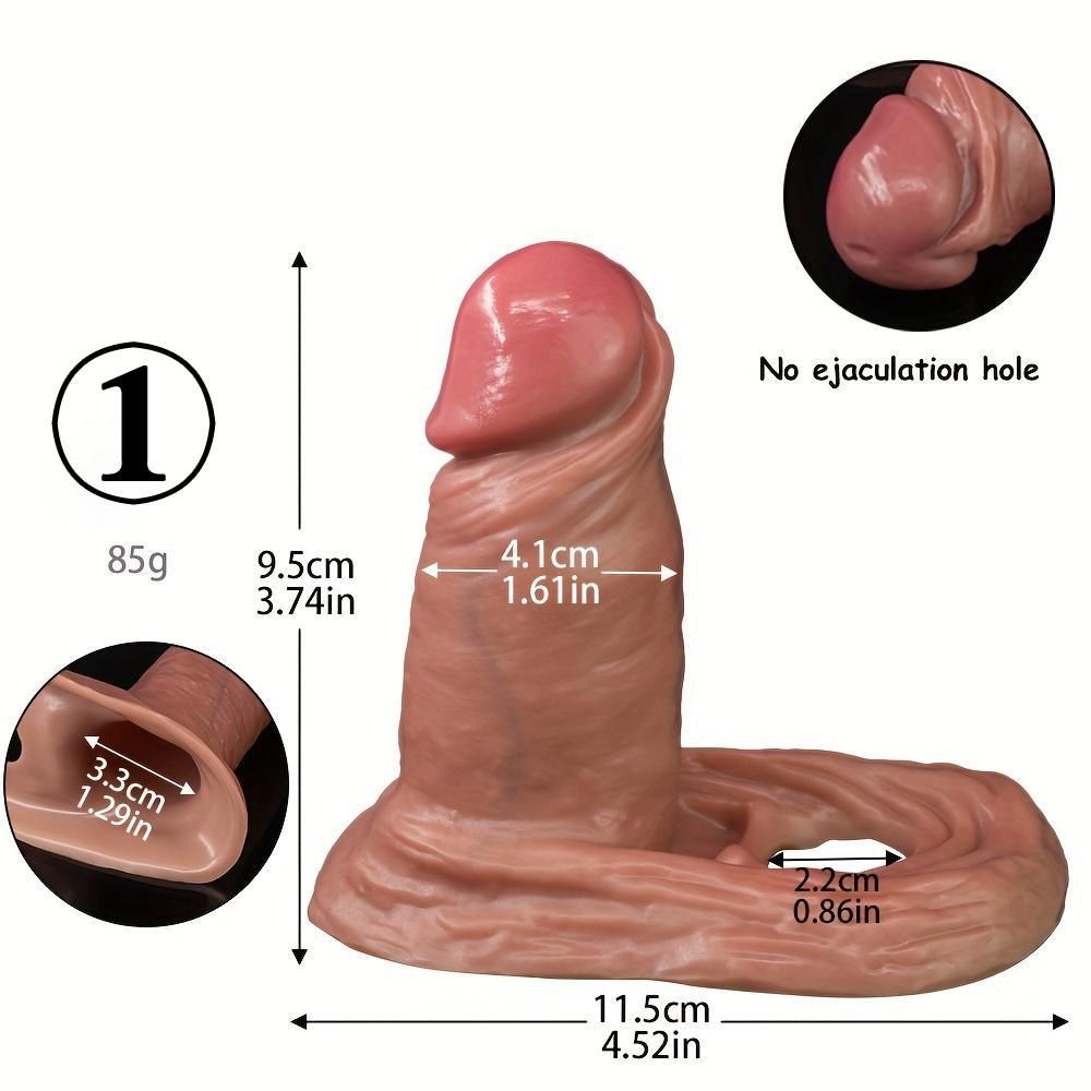 Realistic Male Penis Sleeve – High Elasticity Soft Skin with Realistic Veins, Multiple Sizes, Adult Toy for Men & Couples, Intimate Accessory