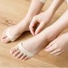 Silk Invisible Bamboo Sponge Anti-slip Forefoot Foot Pad Open Toe Socks Half Socks Sock Slippers