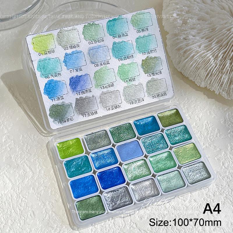 

24 цвета сплошной пигмент для ногтей Aurora Pearly Nail Art акварельная металлическая палитра Paint Draw Chrome Chameleon Powder Nail Setgradie A1