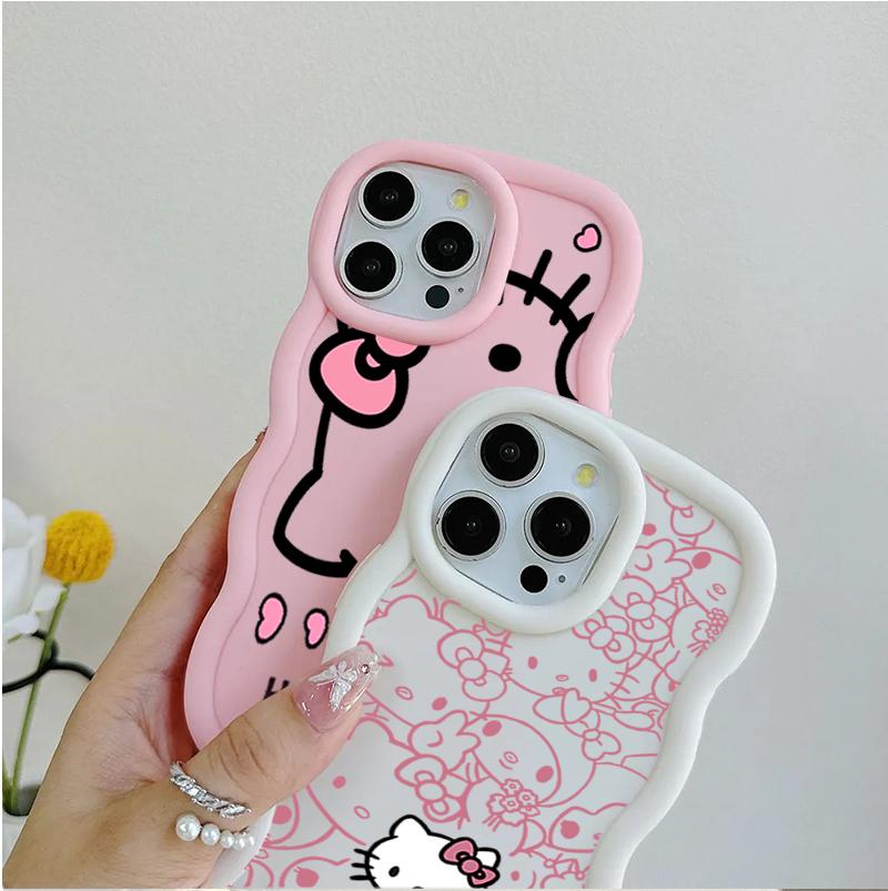 Pink Line Hello Kitty Chain Casing For Huawei Honor 400 Lite Pro 90 Lite X9A X9B X8A X8C X8B X8 X7A X7B X5C 5G INS Sanrio Case