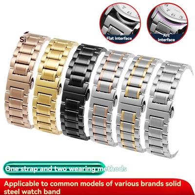 Uhrenarmband Stahlarmband Edelstahl Herren und Damen Edelstahl Metallarmband Faltschließe Zubehör Armband 20mm