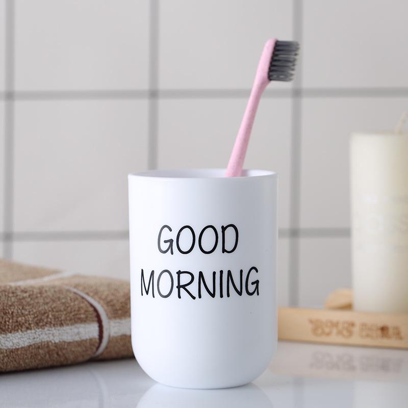 1PC Portable Creative Washing Mouth Cups Plastic Home Hotel Toothbrush Holder Bathroom Accessories Mouthwash Storage Cups 300ml