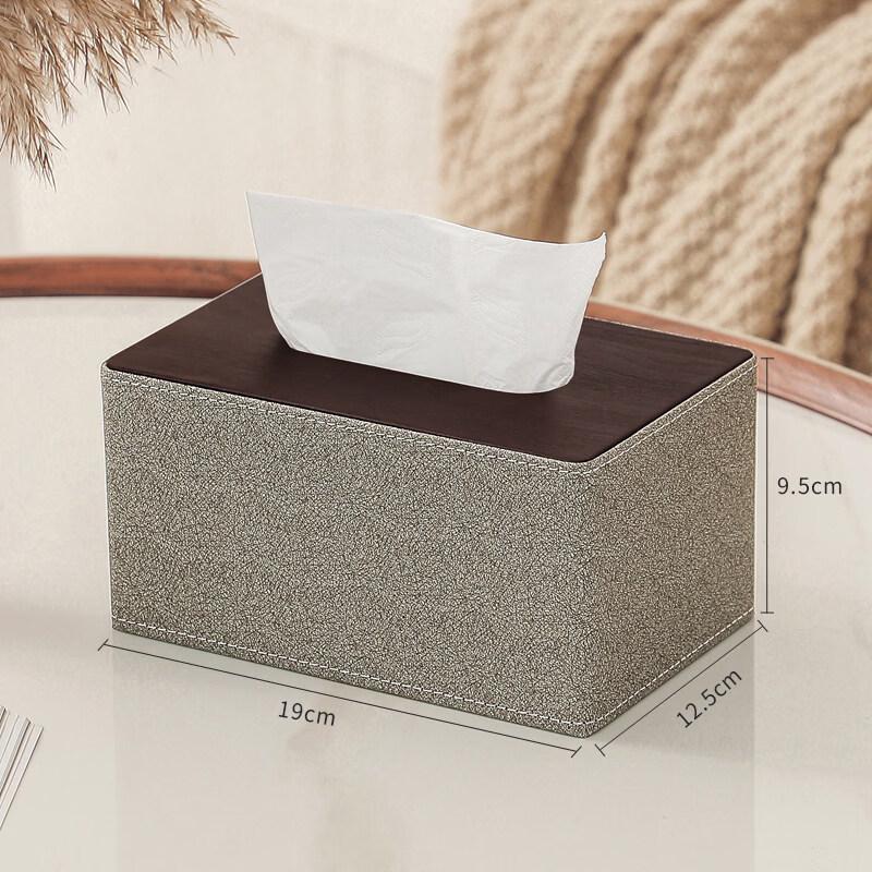LIEI Leather Tissue Box