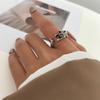 Adjustable Animal Delicate Rings Vintage Cat Shape Ring Fashion Kitty Cat Opening Rings  Men Women