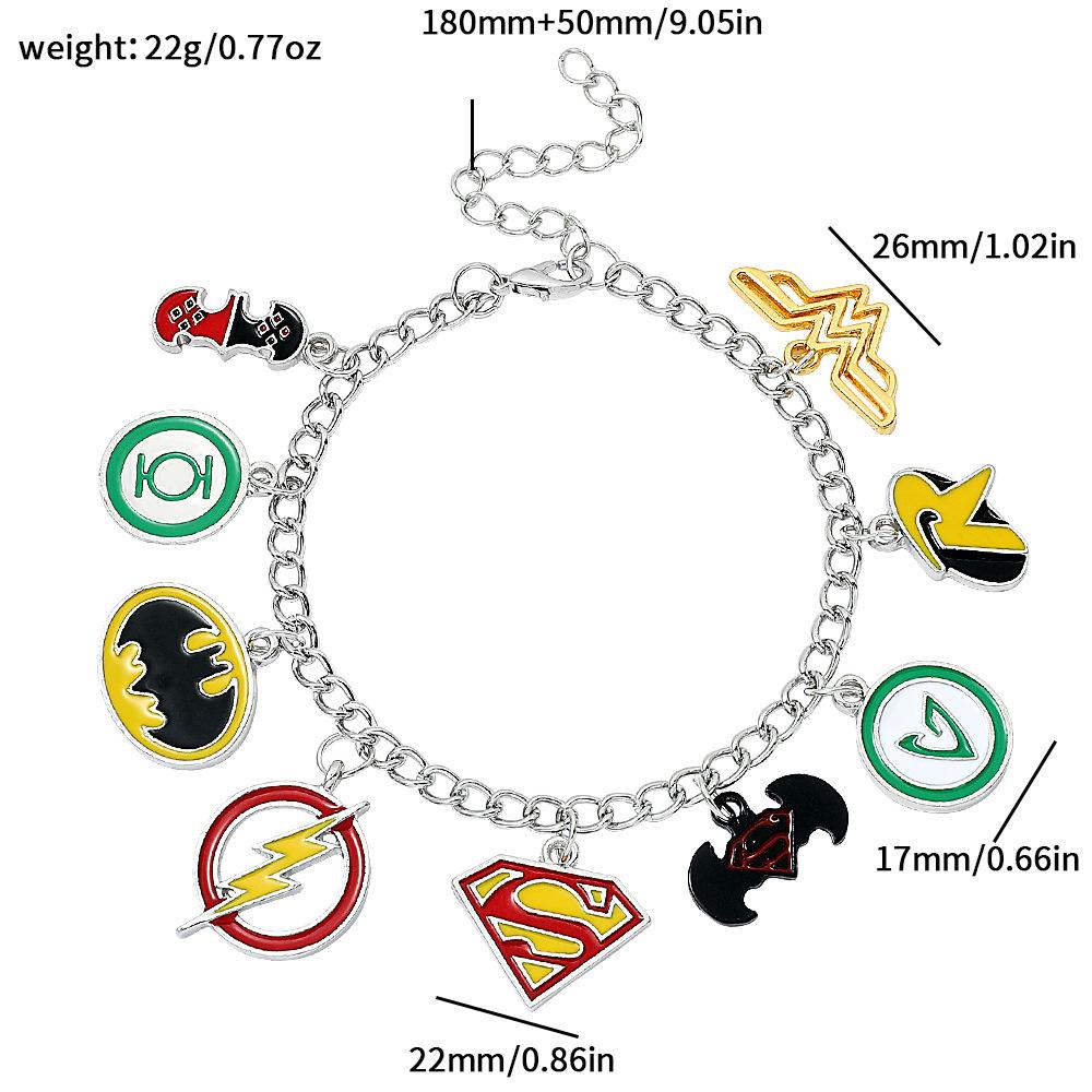 Halloween Anime Cartoon Theme Adjustable Superhero Character Bracelet Accessory