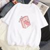 2024 Strawberry Girl Short Sleeved T Shirt Summer Women White Loose T-shirts Harajuku Kawaii Female Tops Y2k Clothes