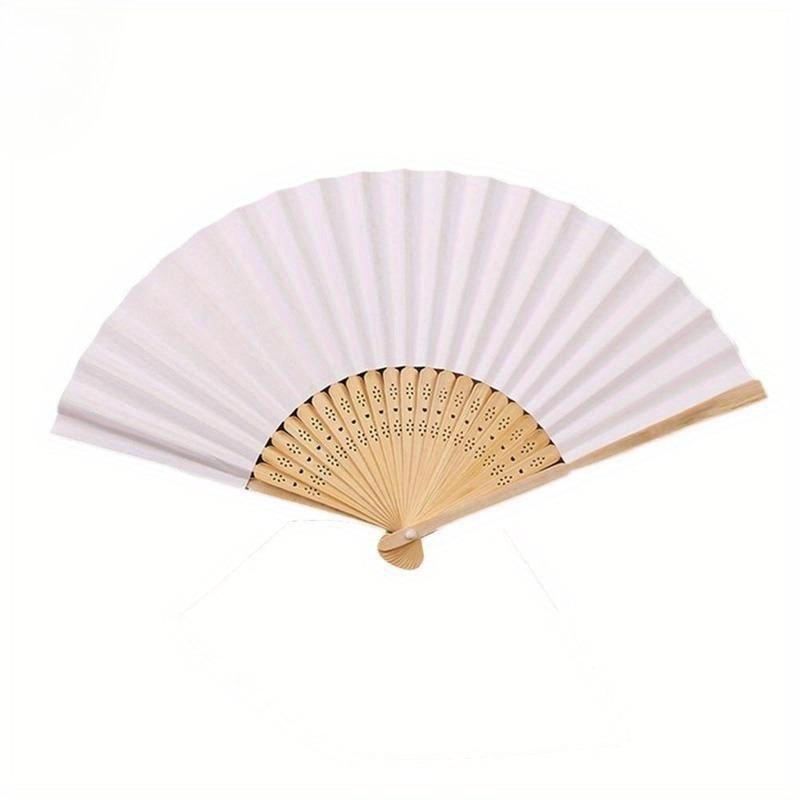 1PC Blank Folding Fan Portable Handheld Folding Fan Children Painting Fan DIY Handmade Materials