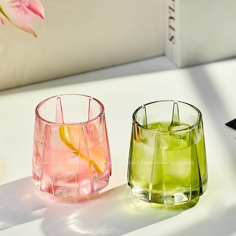 Creative Sword Patterned Crystal Glass Cup, Colored Electroplated Whiskey Glass, High-value Beer Glass, Cold Brew Coffee Cups