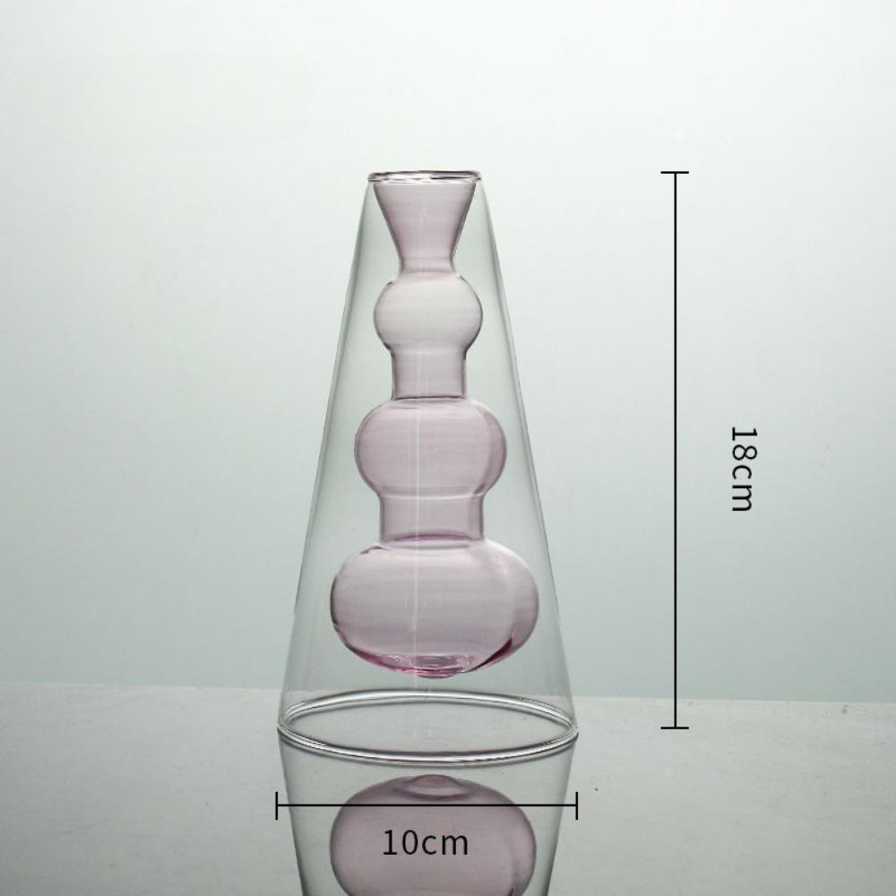 Creative Flower Vases Decorative Glass Bottles Hydroponic Planter for Wedding Centerpieces Living Home Office Table Decor