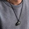 New Viking Wild Wolf Forest Circle Pendant Hip Hop Titanium Steel Necklace for Men
