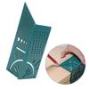 1pc Woodworking 3D Mitre Angle Measuring Tools, Multi-Functional 90 Degree Line Ruler, Perforated Positioning Ruler,Measure Tool