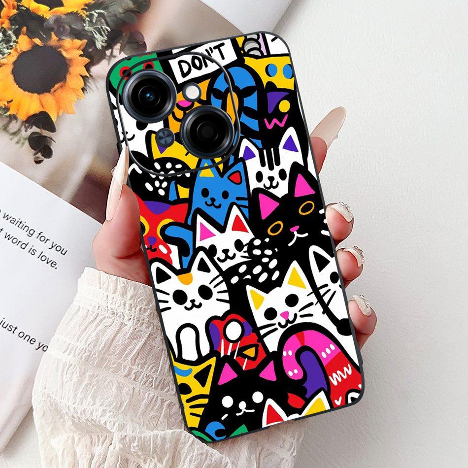 For Tecno Spark Go 1 Fashion Cool Pattern Phone Case For Tecno Spark Go 2025 Go1 Black Silicone Soft Cases