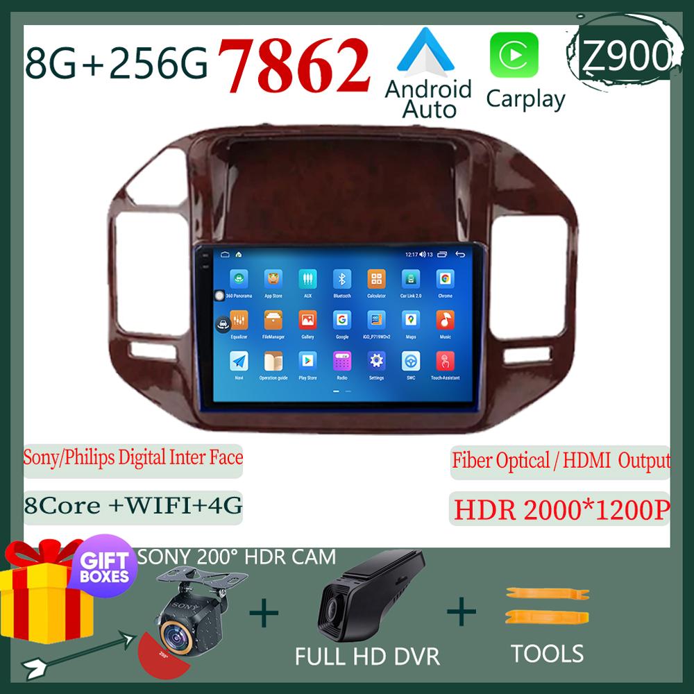 Radio Player Android  For Mitsubishi Pajero V73 V60 V68 2004-2011 Car Video Touch QLED Screen Auto Stereo WIFI GPS BT NO 2 DIN