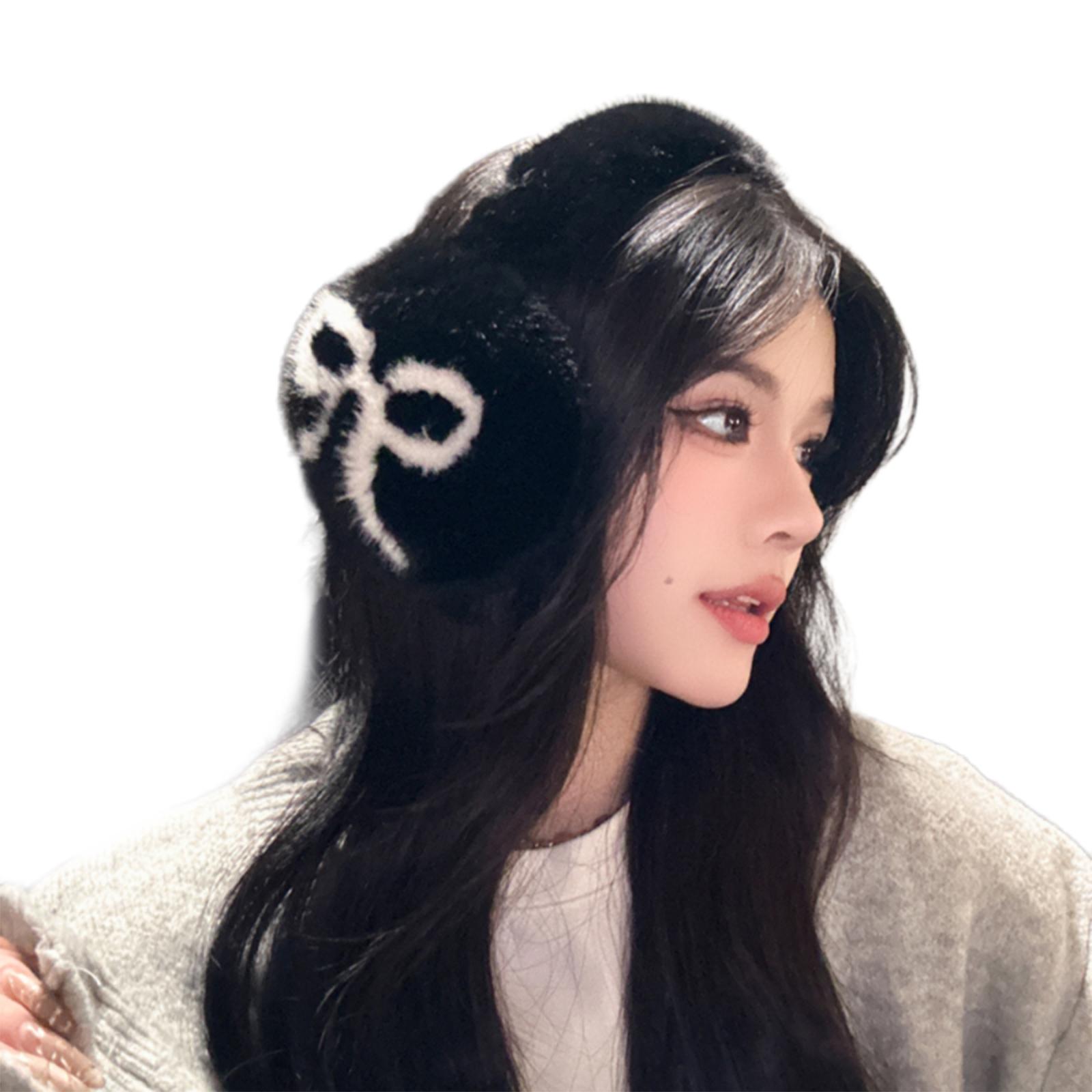 

Adjustable Foldable Ear Muffs With Fashion Bowknot/Paws Pattern For Skiing And Camping Outdoor Winter Activity Earcovers 2