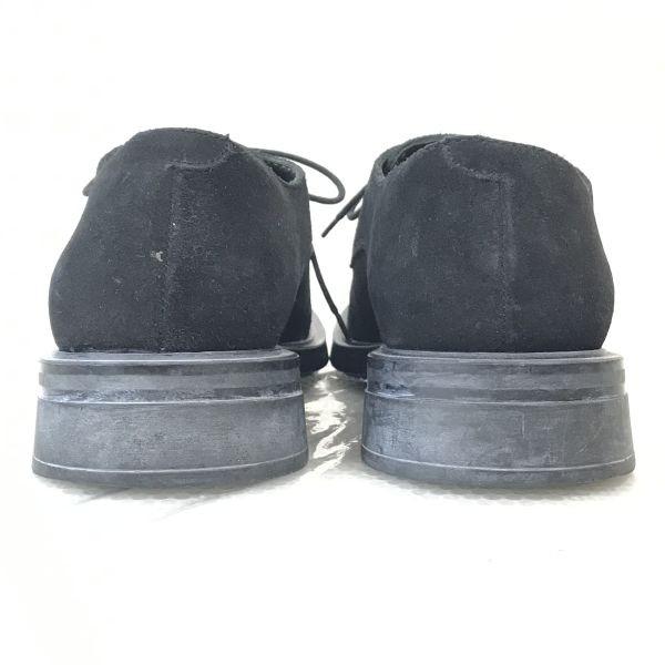 Made In France KENZO Suede Plain Toe Leather Dress Shoes Men’s 41 25.5-26.0 Black Vintage