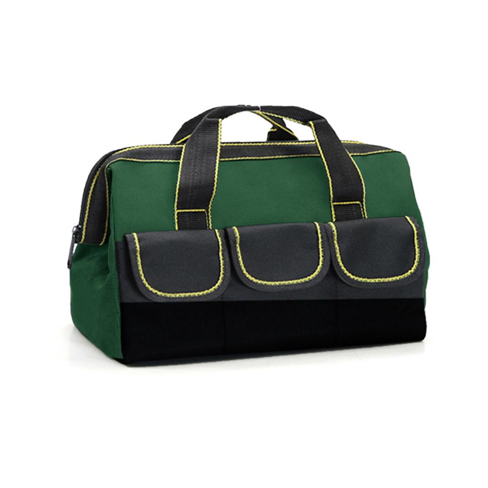 

1pc Multifunctional Tool Bag Waterproof and Durable Electrician Thickened Carpentry Tool Bag Large Maintenance Storage Bag зелёный