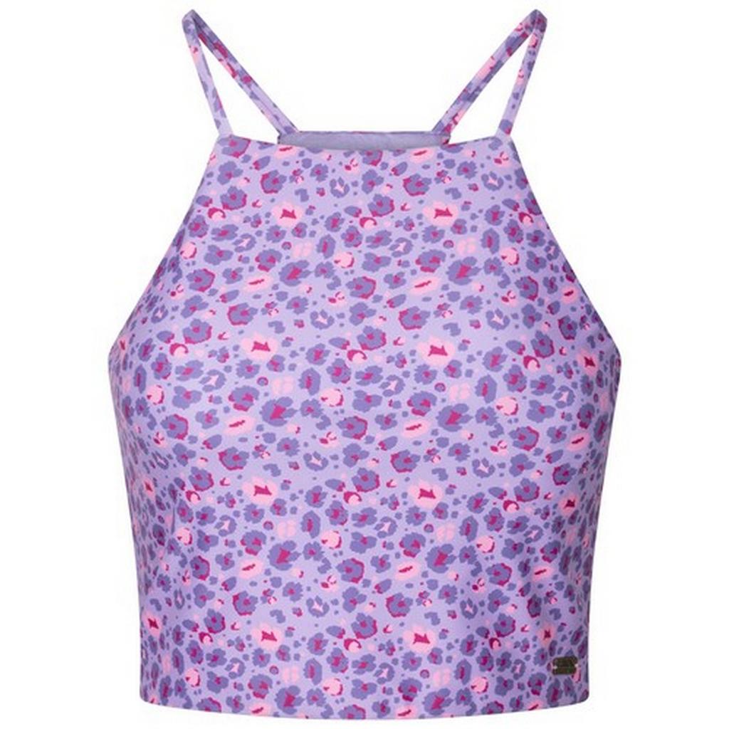 TRESPASS Damen/Damen Harlow Badeoberteil mit Leopardenmuster