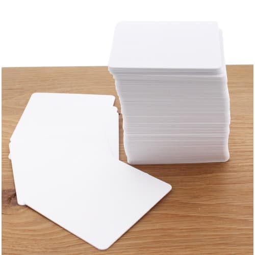 Daikoku Industrial Underlägg, Vita, 8,5 x 8,5 cm, Enfärgade, Fyrkantiga, 3362316, Förpackning med 100