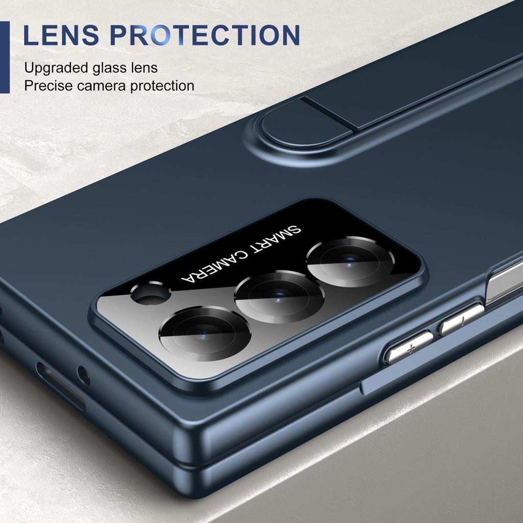 Kompatible Samsung Z Fold7/6/5 Hülle: Integrierter Ständer, Anti-Fingerabdruck, Displayschutz, Faltbare Hülle für Modelle 4/3.