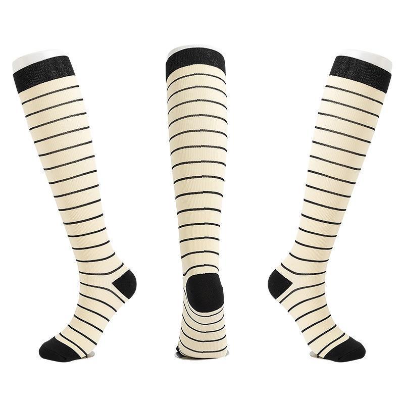 Unisex Outdoor Compression Sports Socks: Elastic, Knee-High, for Cycling & Fitness