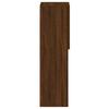 TV Cabinet with LED Lights Brown Oak Effect 12 x 12 x 40.2 in (L x W x H)
