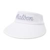 MALBON GOLF Malbon Logo Wide-Brimmed Visor Ivory (Woman)